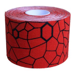 red kinesiology tape